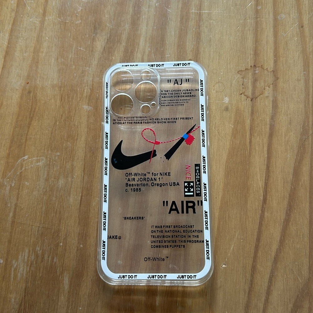 iPhone 14 Pro Max “Just Do It” Off-White Phone Case